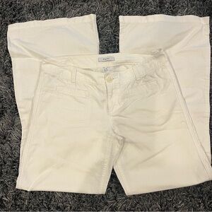 🌺EXPRESS WIDE LEG WHITE LINEN BLEND COASTAL PANTS SIZE 8🌺
